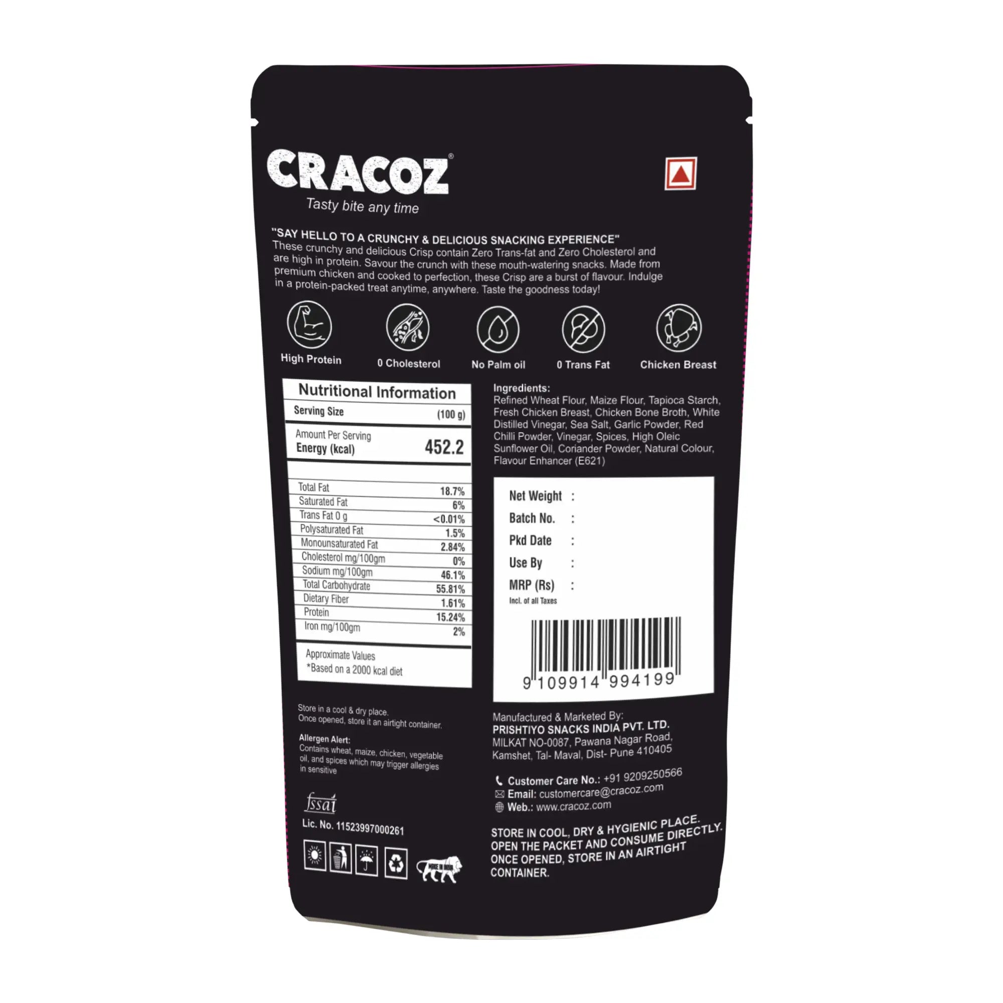 Cracoz Butter Chicken Crisp - Cracoz